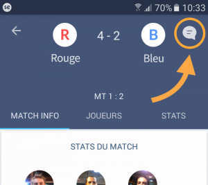 Icône "Message" appli Android SportEasy