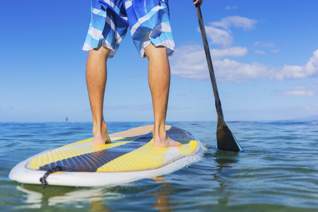 stand up paddle bas du corps