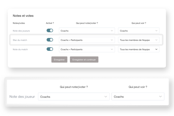 paramétrage-accessibilité-notes-votes-sporteasy