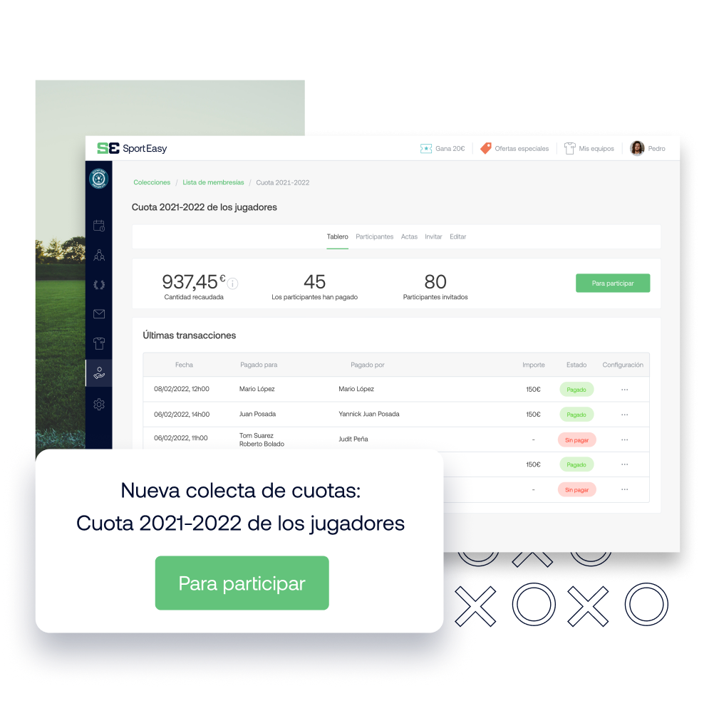 Gestiona todos los cobros de tu club en SportEasy
