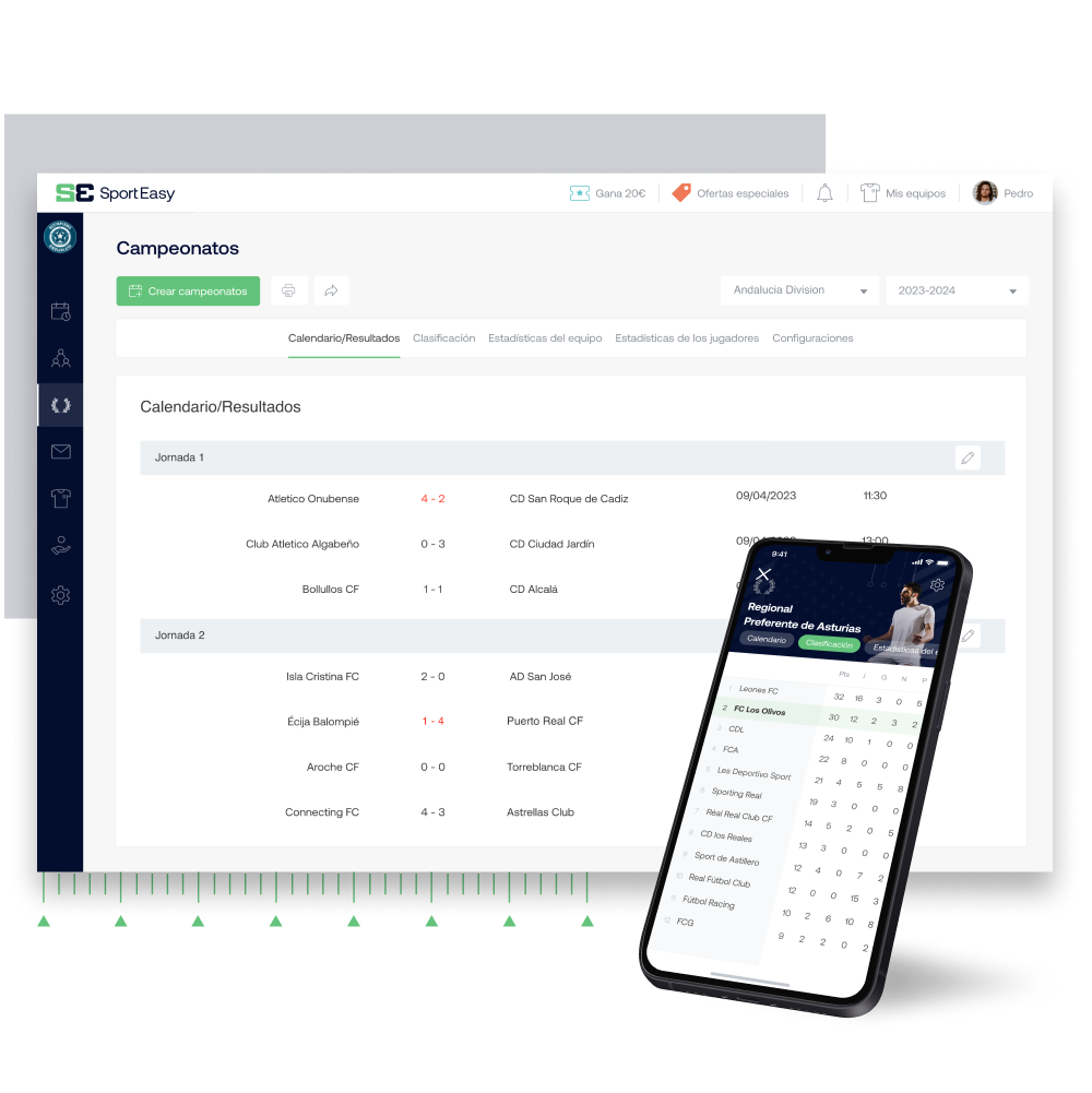 Planifica y gestiona tus campeonatos en SportEasy