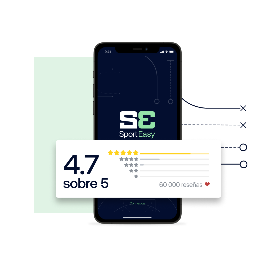 SportEasy tiene una nota de 4,7/5 en las tiendas App Store y Google Play